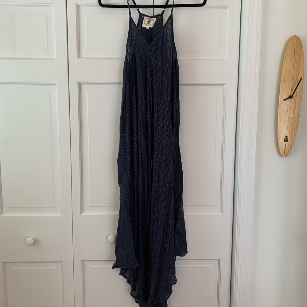 Muche & Muchette long blue flowy beach dress size O/S